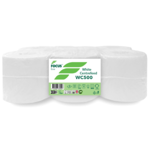 2 Ply White 500 Sheet Centrefeed- Laminated Embossed